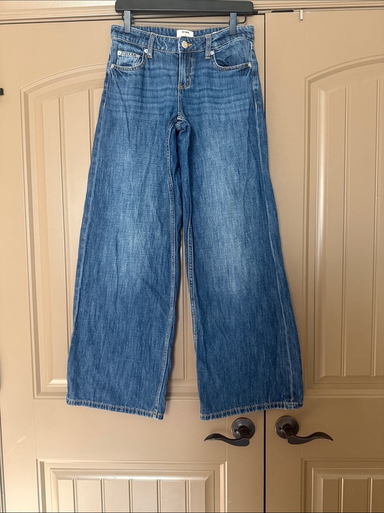 Cotton On Denim - Low Rise Wide Leg Blue Denim Jeans for Women